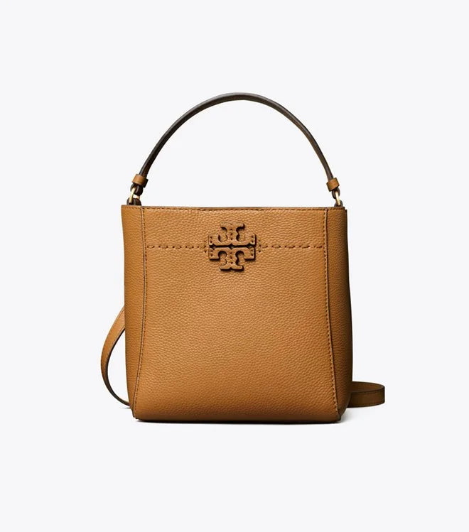 Tory Burch McGraw Small Bucket Bag Tiramisu