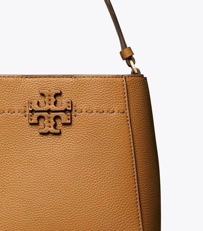 Tory Burch McGraw Small Bucket Bag Tiramisu