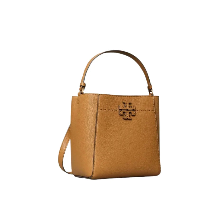 Tory Burch McGraw Small Bucket Bag Tiramisu