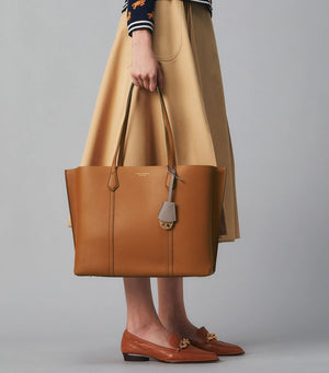 Tory Burch Perry Triple-compartment Tote Bag Light Umber