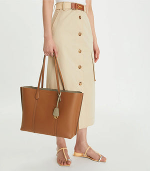 Tory Burch Perry Triple-compartment Tote Bag Light Umber