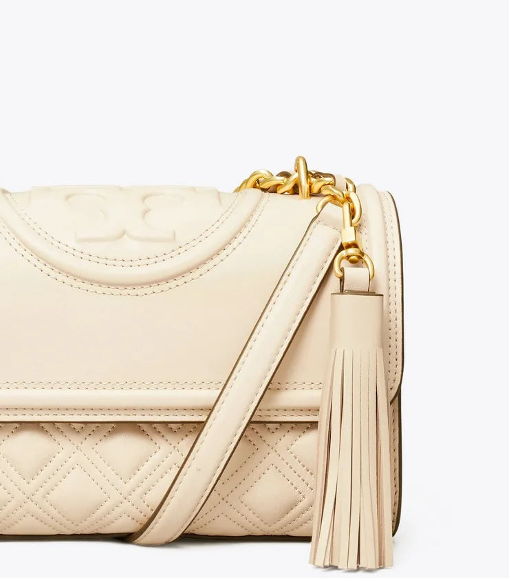 Tory Burch Small Fleming Convertible Shoulder Bag New Cream