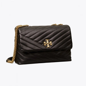 Tory Burch Small Kira Chevron Convertible Shoulder Bag Black