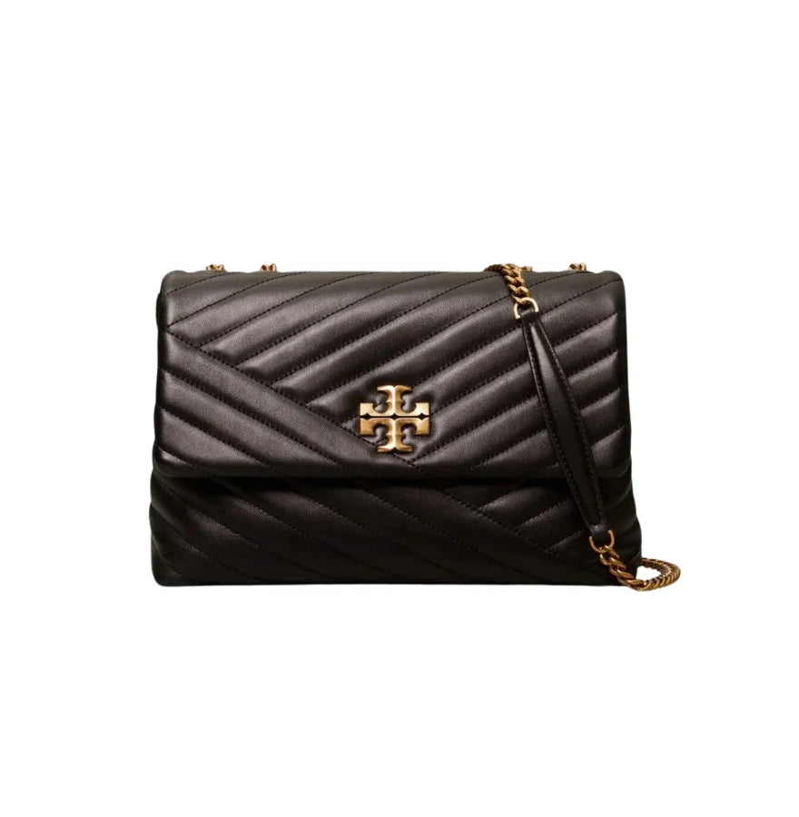 Tory Burch Small Kira Chevron Convertible Shoulder Bag Black