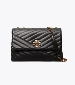 Tory Burch Small Kira Chevron Convertible Shoulder Bag Black