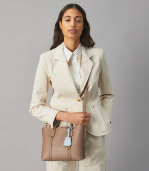 Tory Burch Small Perry Triple-compartment Tote Bag Clam Shell
