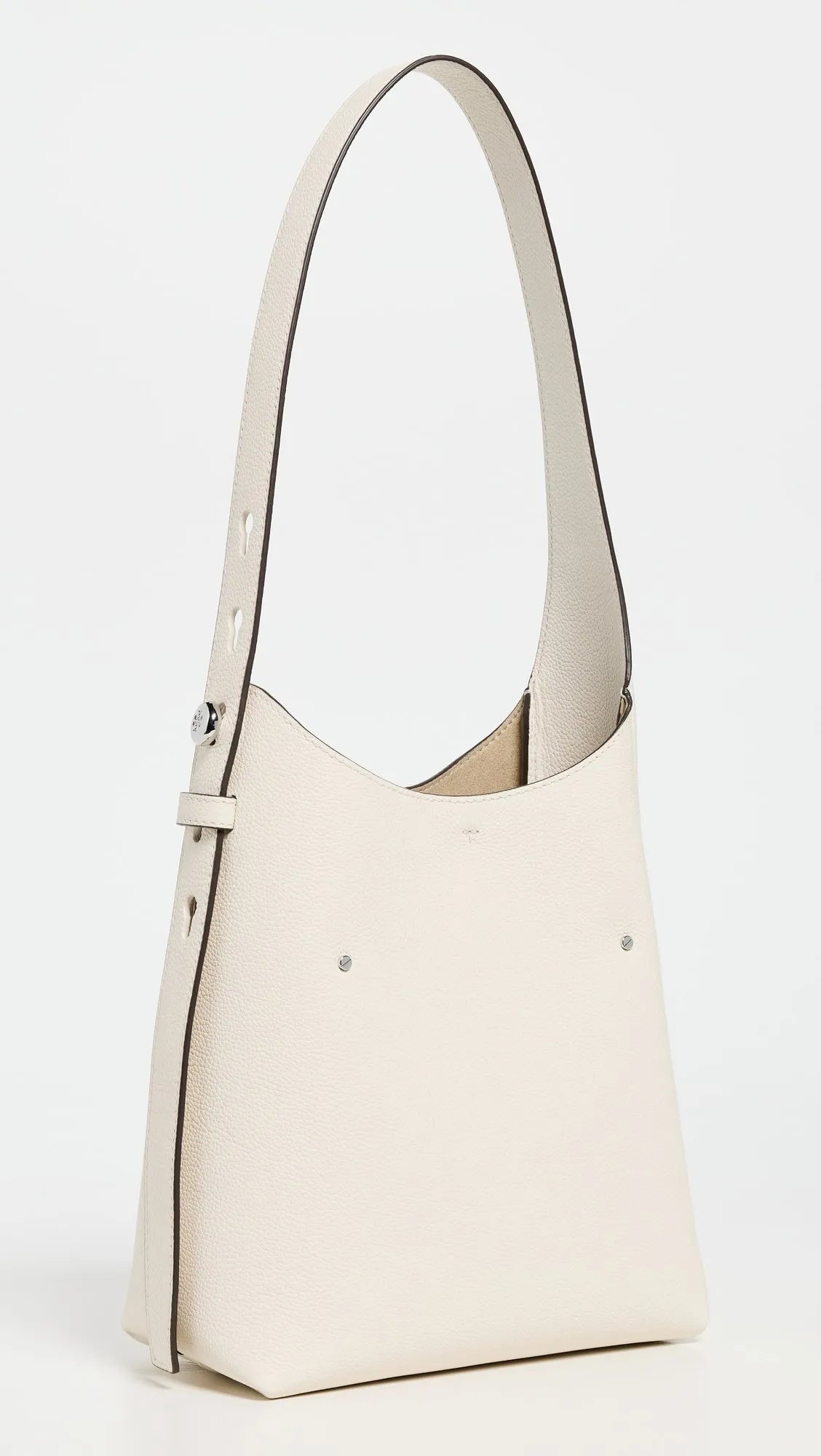 Tory Burch Small Romy Hobo Bag Light Cream
