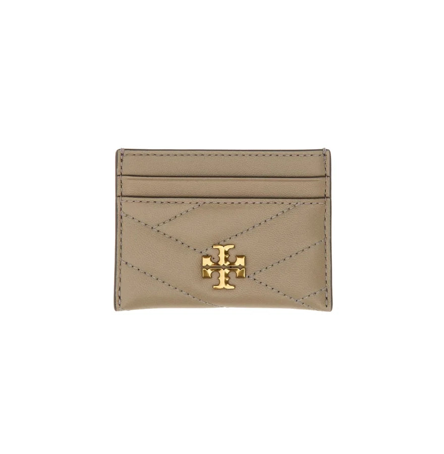 Kira Chevron Card Case Gray Heron