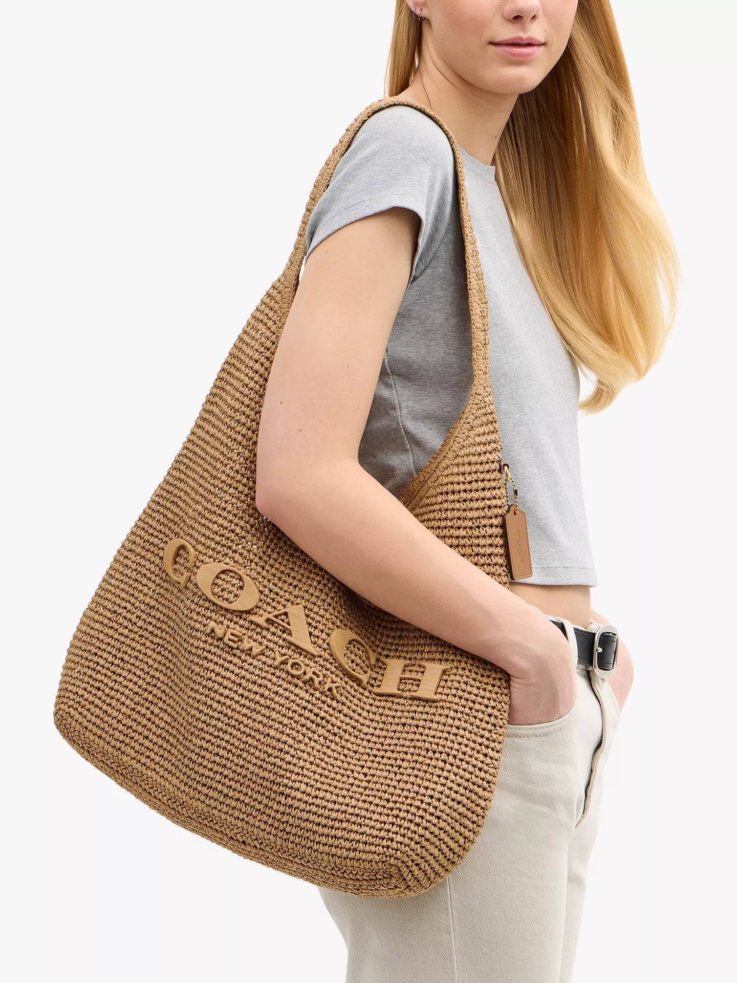 Brooklyn Shoulder Bag 39 Brass/Natural