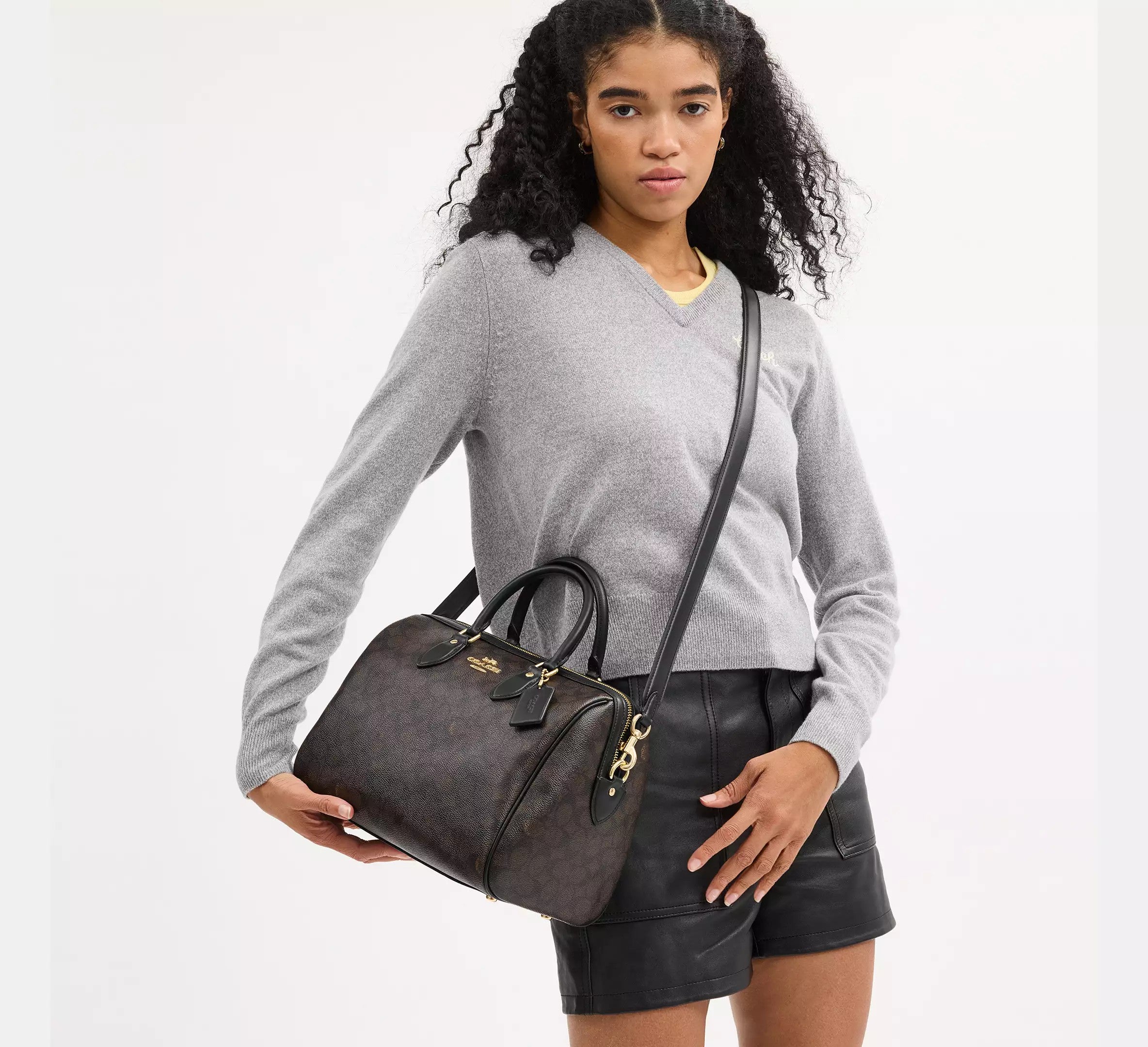 Rowan Large Satchel Bag In Signature Canvas