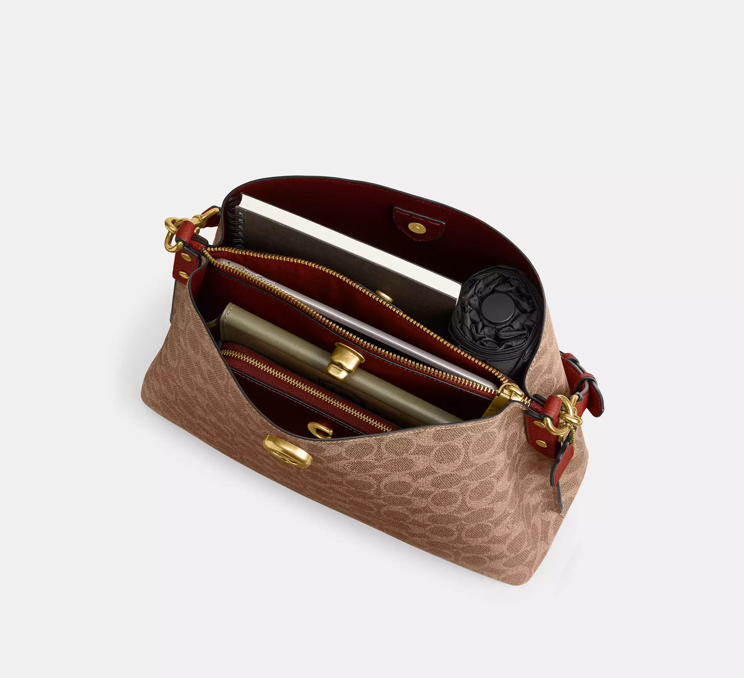 Willow Shoulder Bag In Signature Canvas