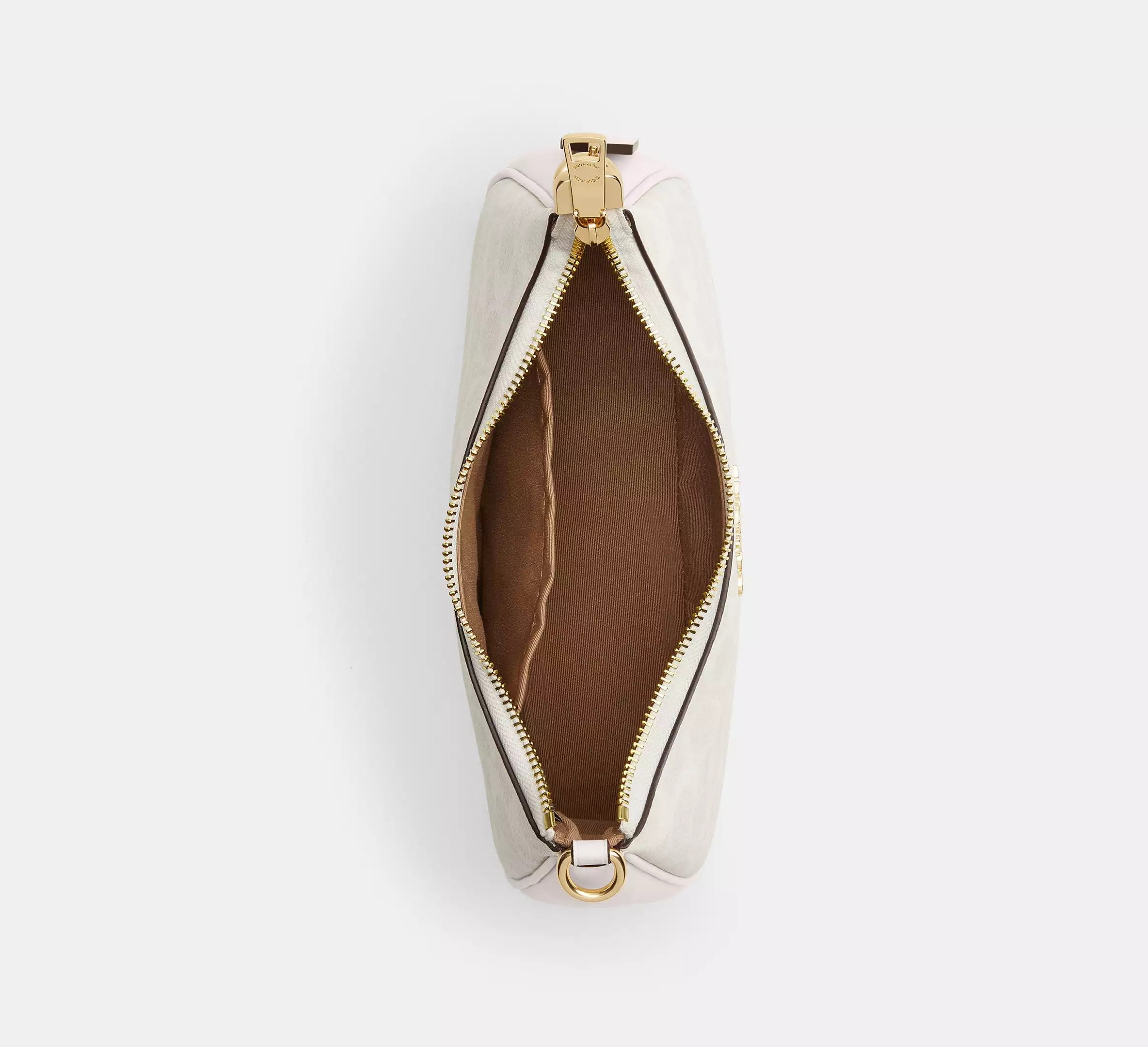 Teri Shoulder Bag In Signature Canvas /Gold/White/Chalk