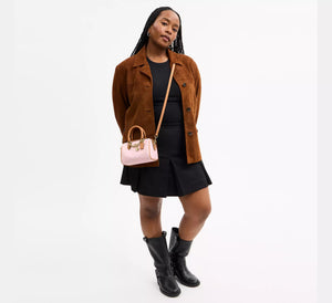Mini Rowan Crossbody Bag In Signature Canvas With Charms