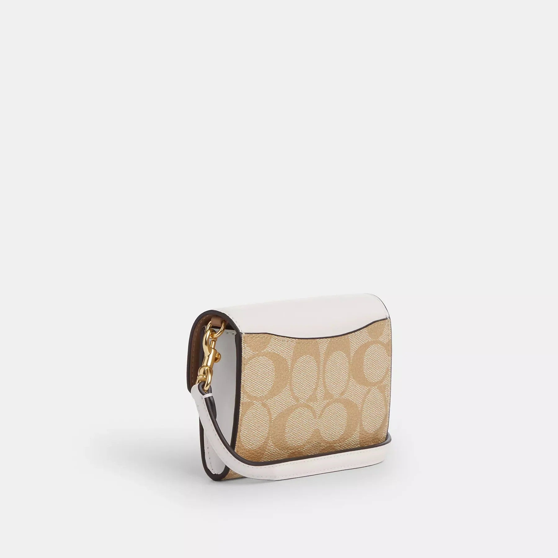 mini envelope wallet with strap in signature canvas