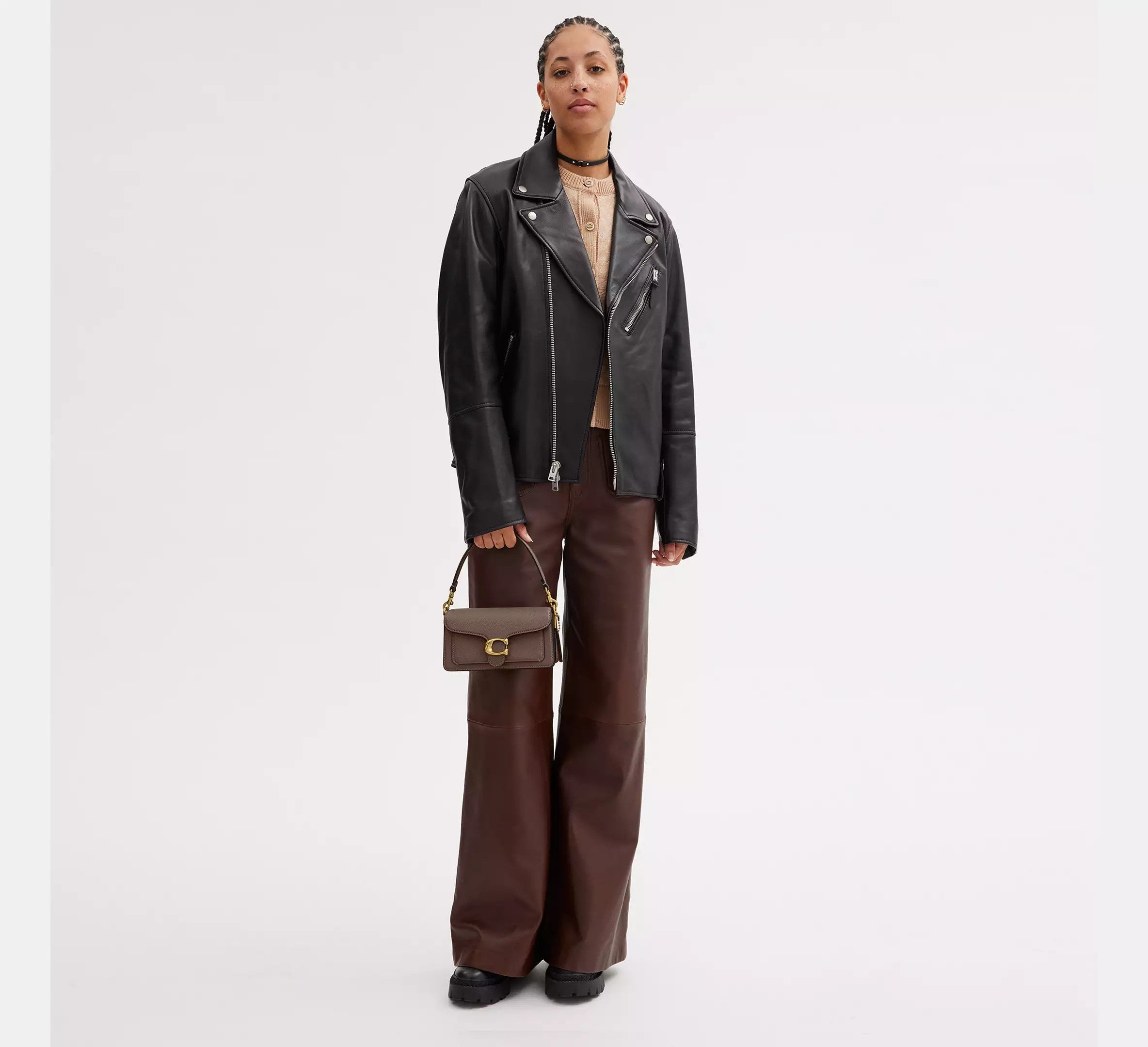 Tabby Shoulder Bag 20 dark stone