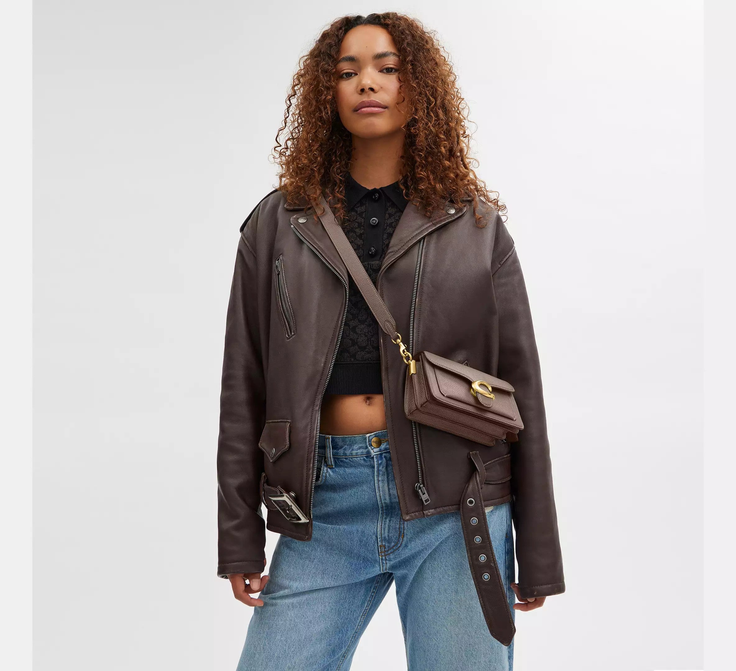 Tabby Shoulder Bag 20 dark stone