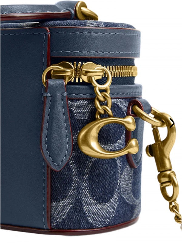Trail Crossbody 12 In Signature Blue Denim