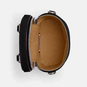 Trail Crossbody 12 In Signature Black Denim