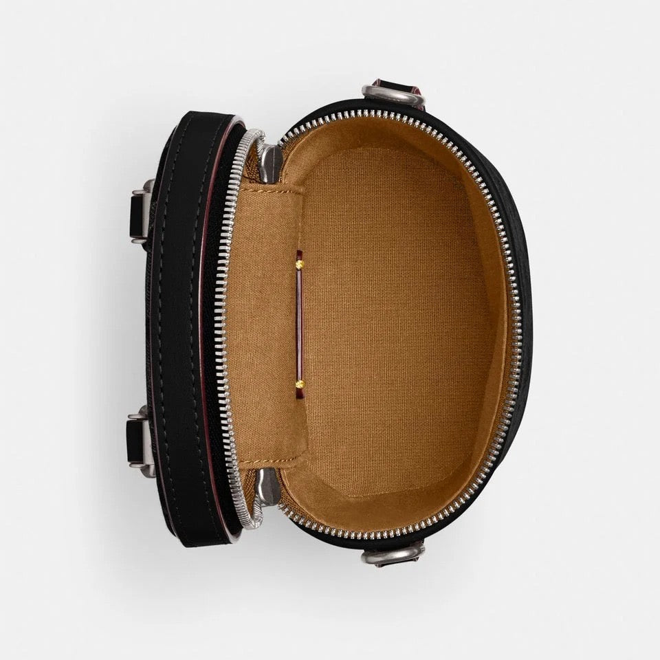 Trail Crossbody 12 In Signature Black Denim
