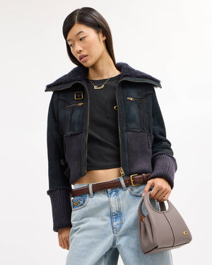 Lana Shoulder Bag 19 Brass/Ash