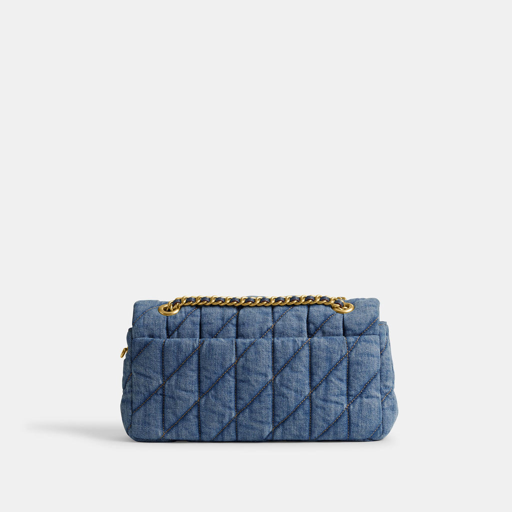 Tabby Shoulder Bag 26 With Pillow Quilting Denim