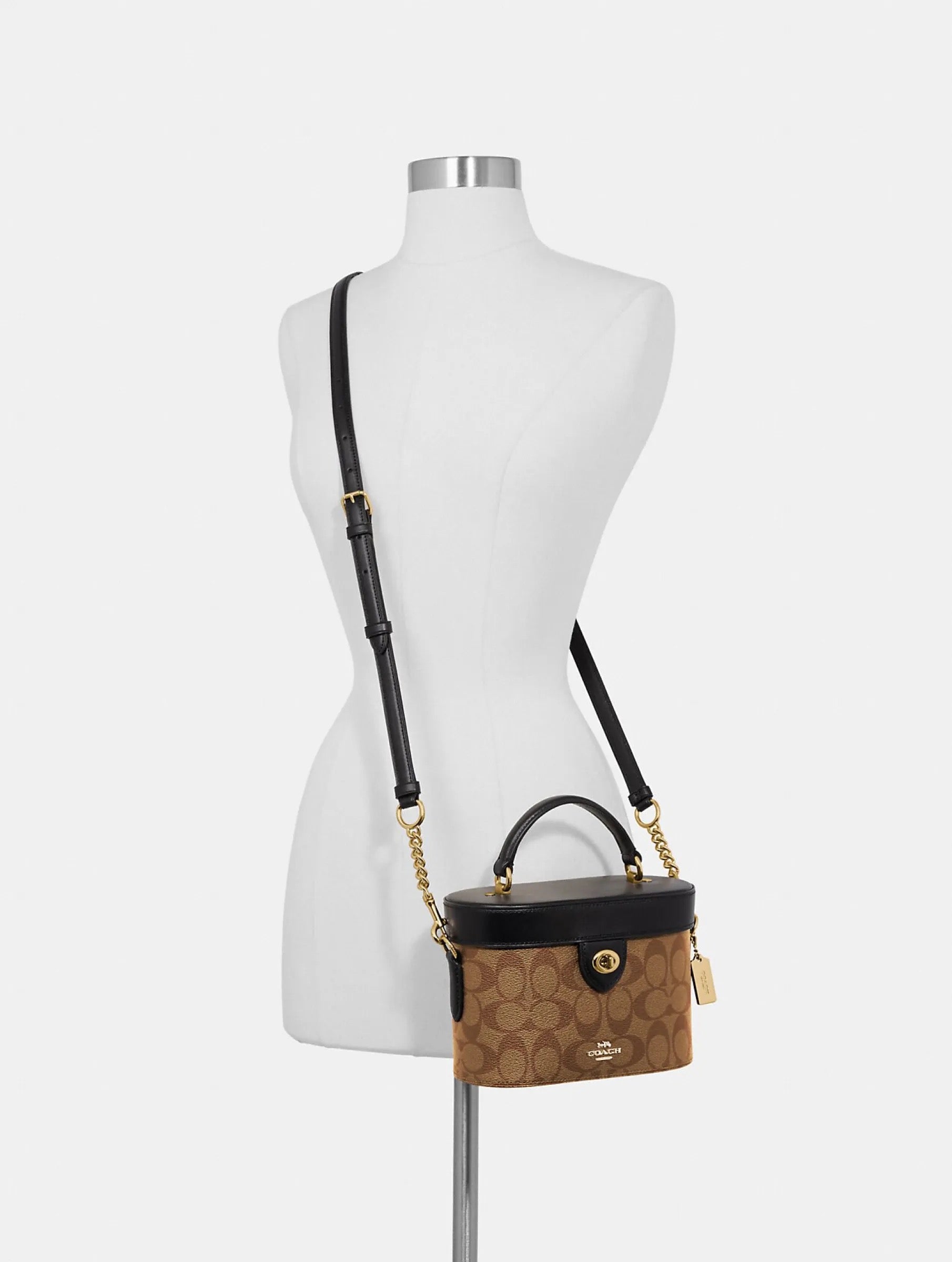Kay Crossbody Bag in Signature Canvas Tan Brown