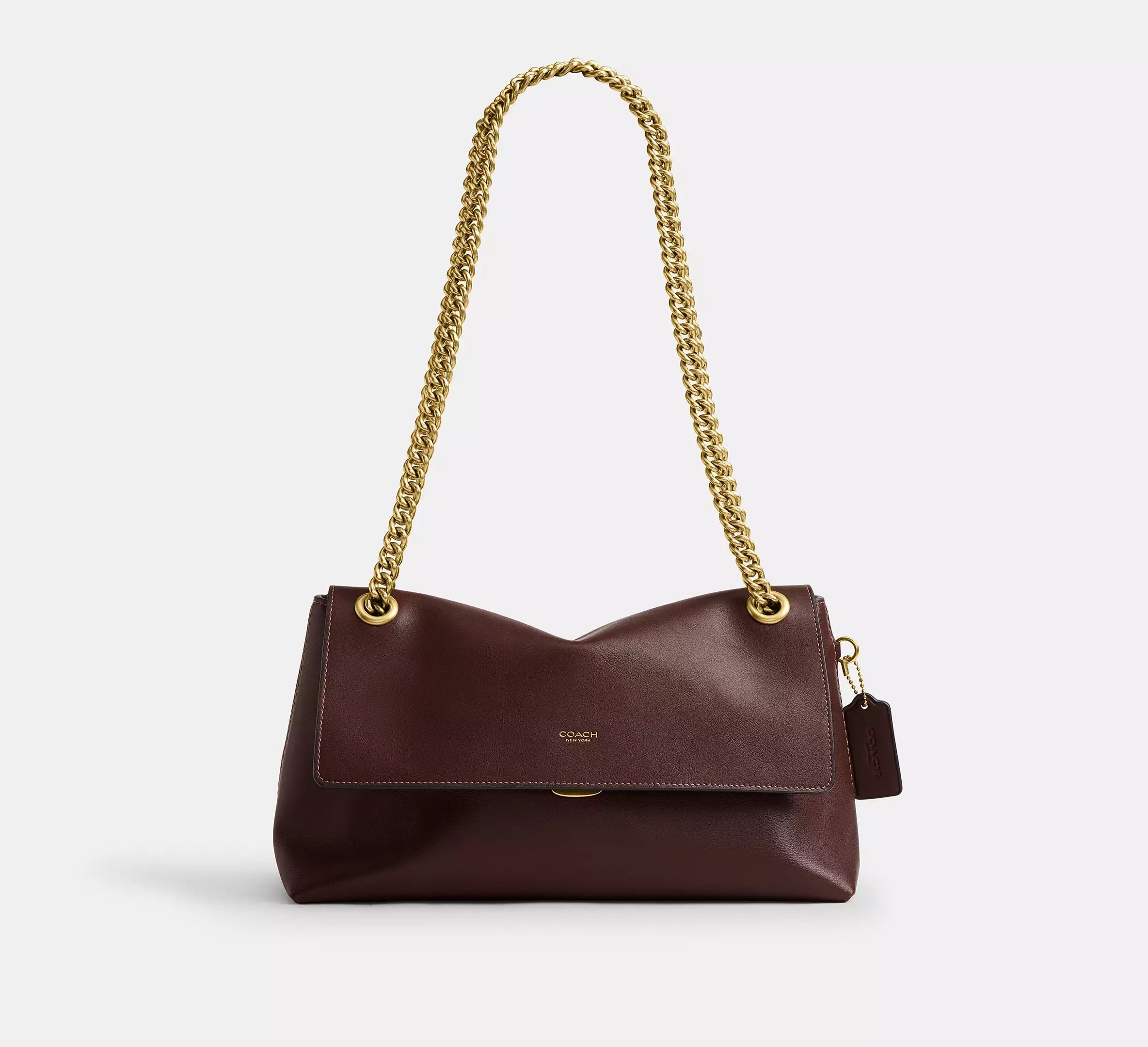 Chelsea Shoulder Bag 30 With Chain Brass/Maple