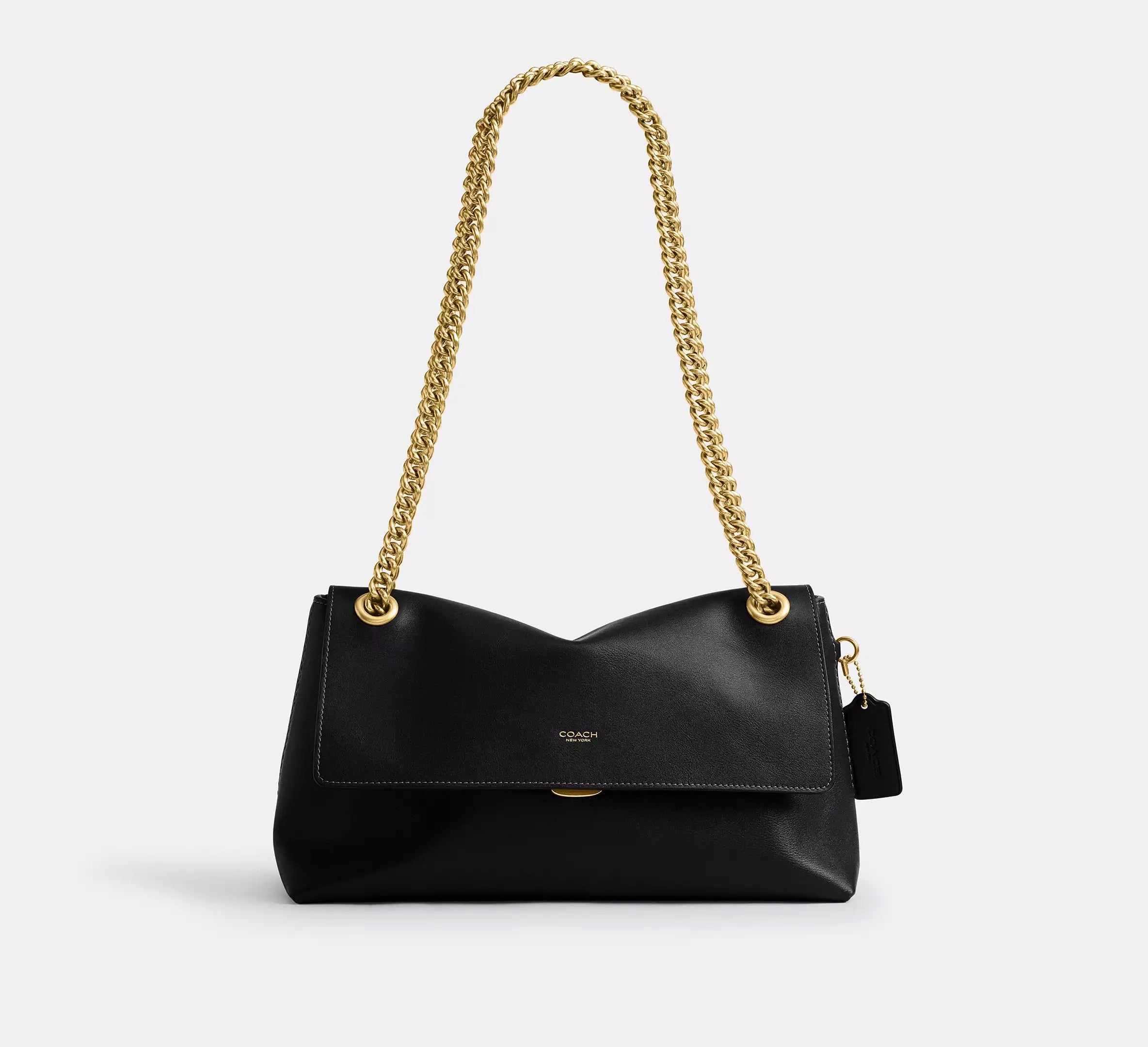 Chelsea Shoulder Bag 30 With Chain Brass/Black