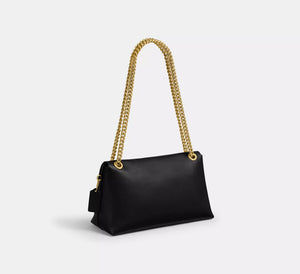 Chelsea Shoulder Bag 30 With Chain Brass/Black