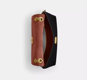 Chelsea Shoulder Bag 30 With Chain Brass/Black