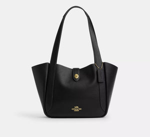Hadley Turnlock Tote Bag Gold/Black