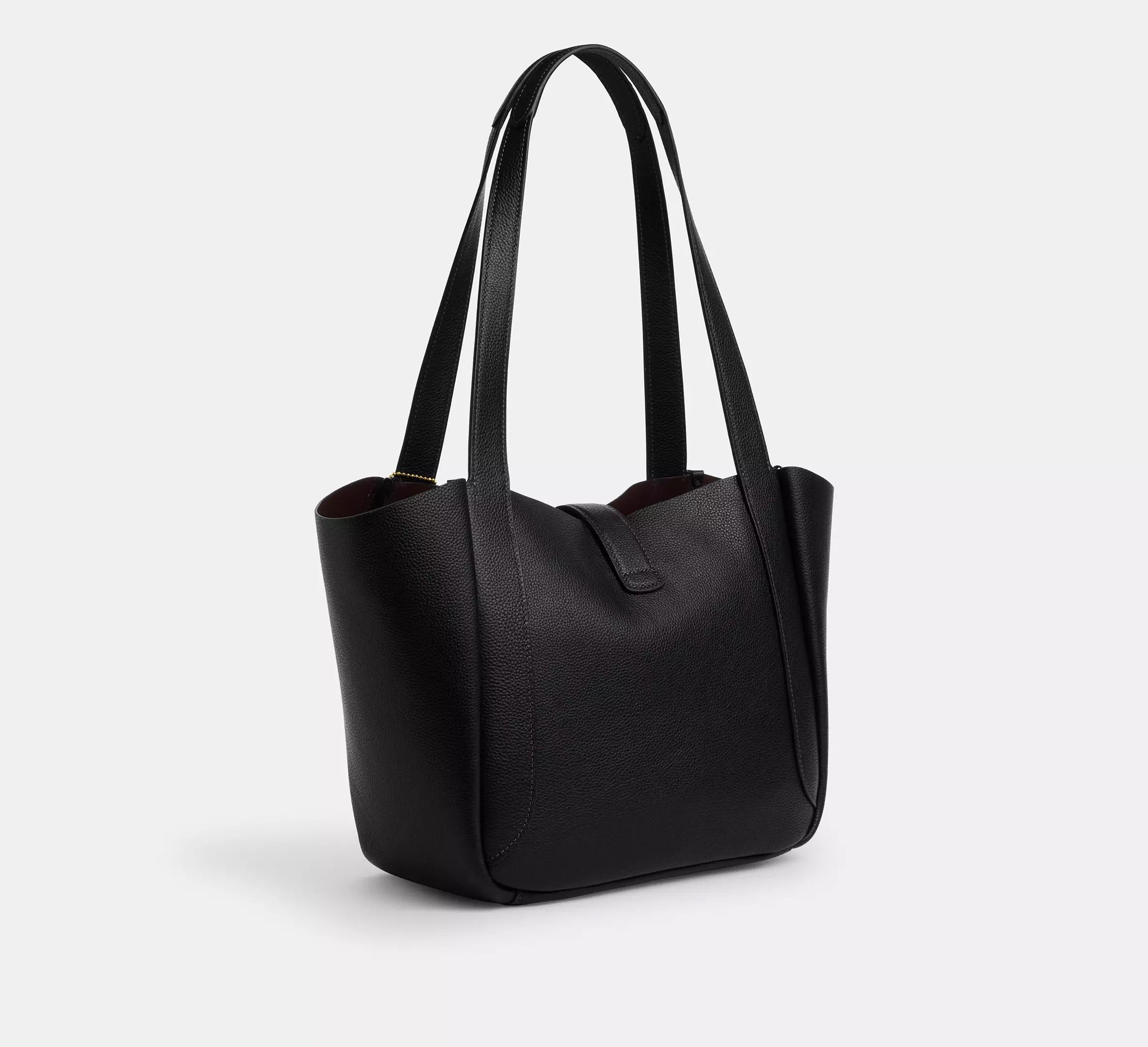 Hadley Turnlock Tote Bag Gold/Black