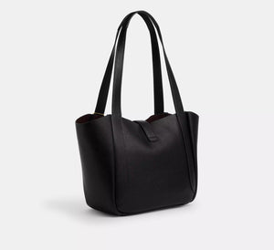 Hadley Turnlock Tote Bag Gold/Black