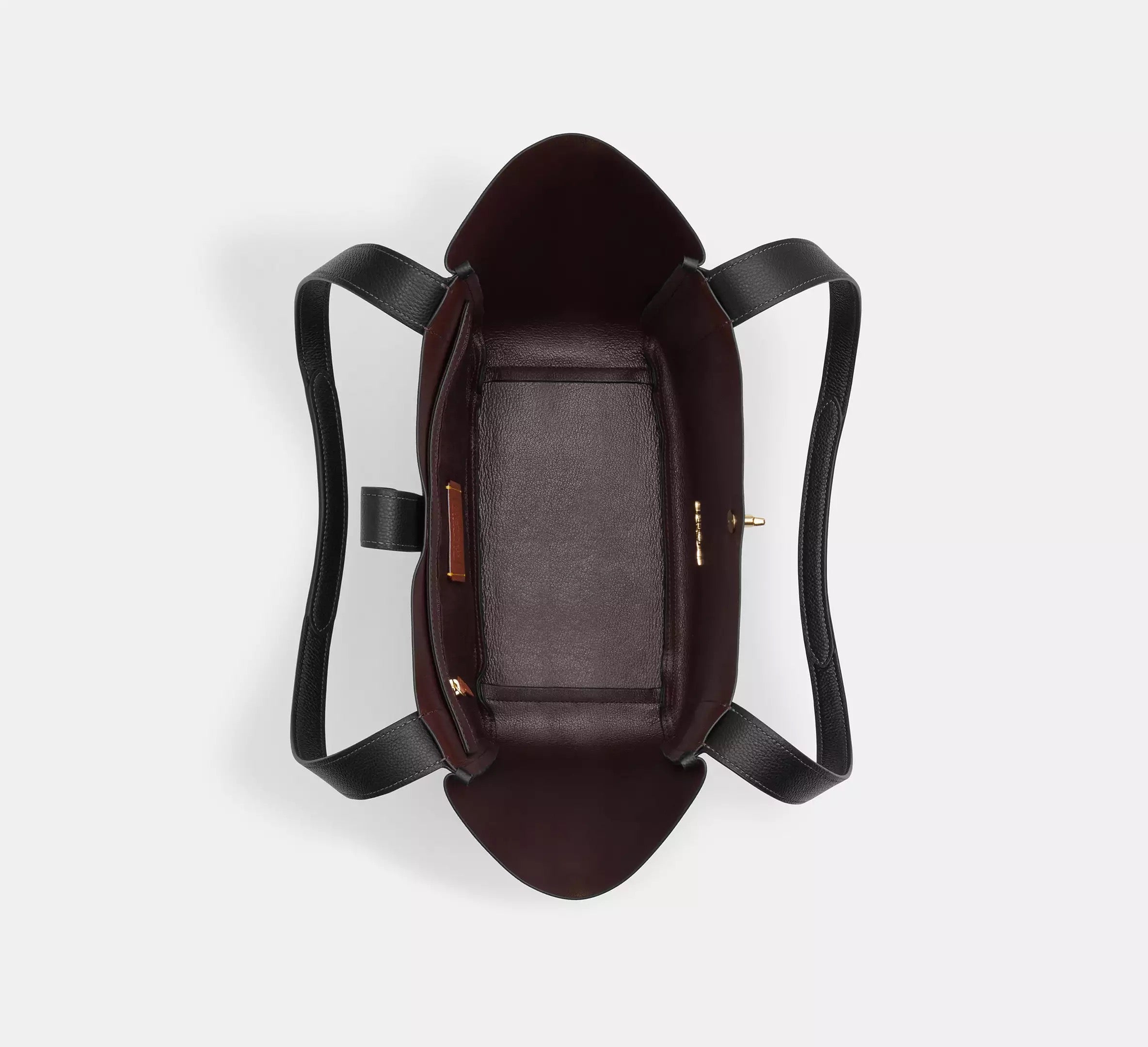 Hadley Turnlock Tote Bag Gold/Black