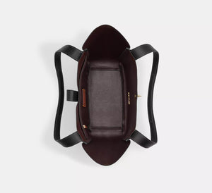 Hadley Turnlock Tote Bag Gold/Black
