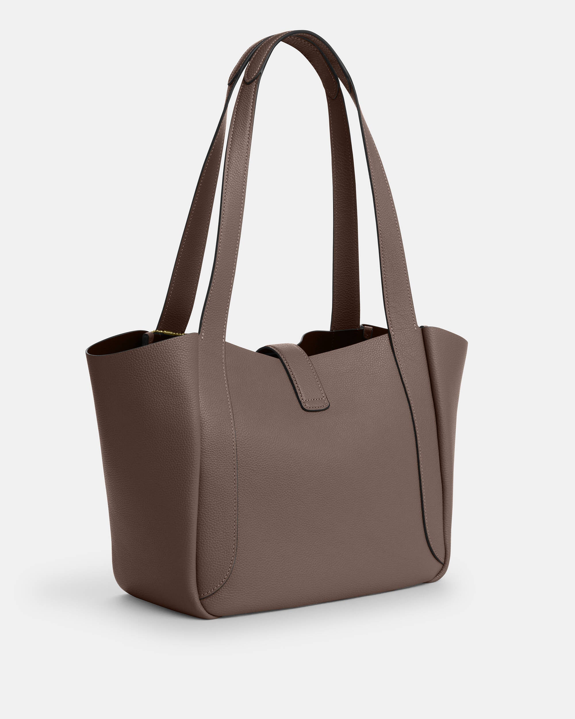 Hadley Turnlock Tote Bag Gold/Dark Stone
