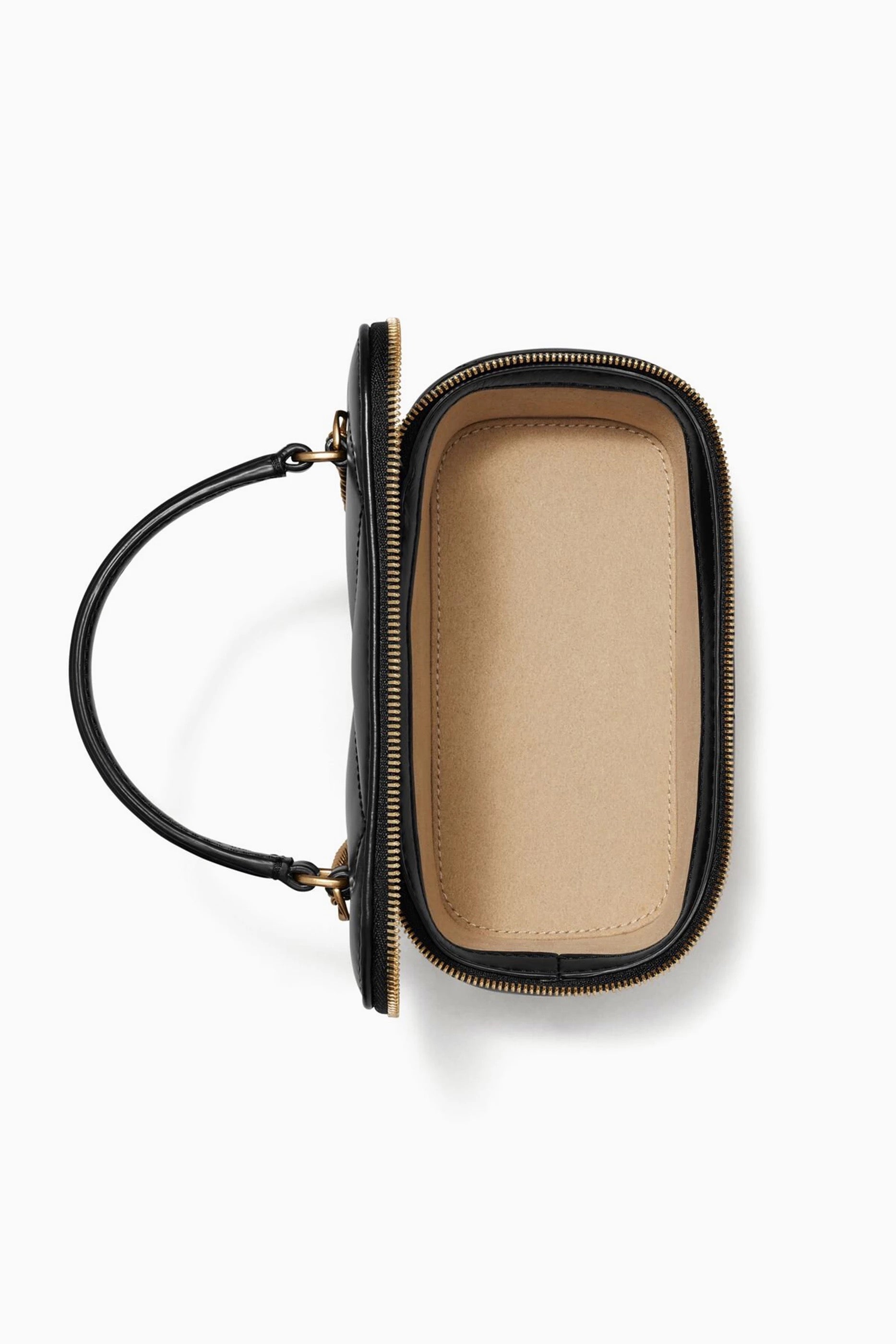 Kira Charm Vanity Case in Quilted Leather