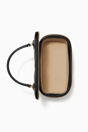 Kira Charm Vanity Case in Quilted Leather