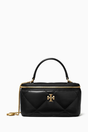 Kira Charm Vanity Case in Quilted Leather