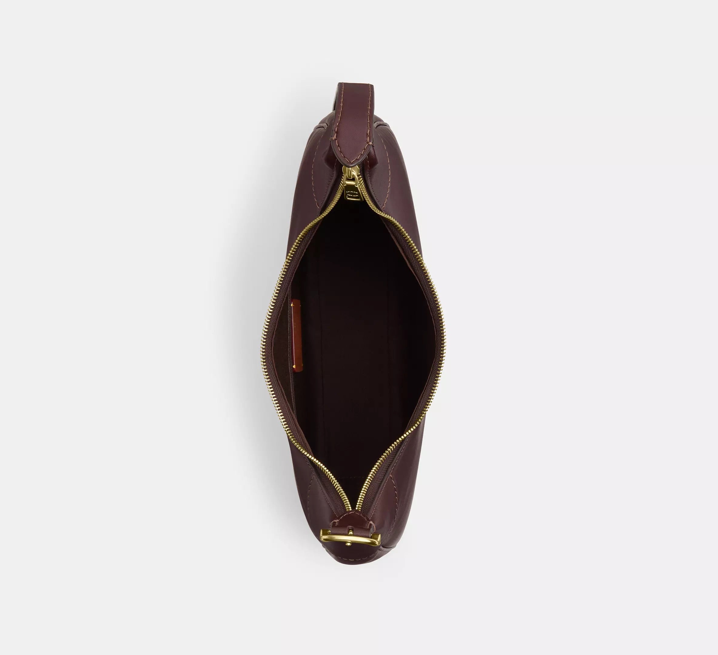 Ella Shoulder Bag smooth leather/Gold/Espresso