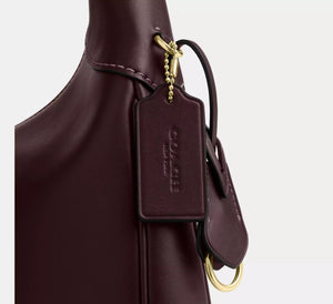 Ella Shoulder Bag smooth leather/Gold/Espresso