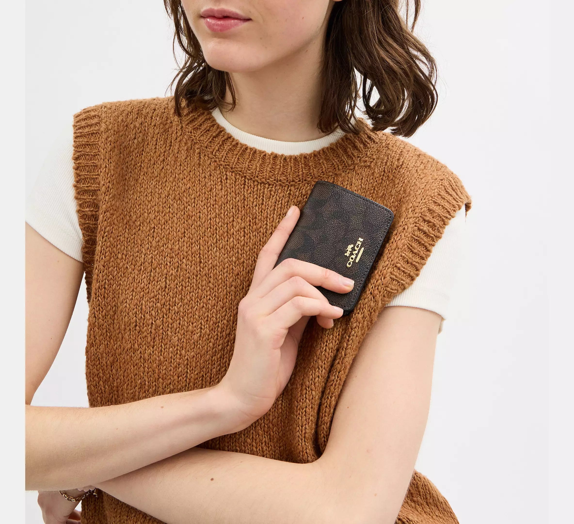 Mini Wallet On A Chain In Signature Canvas