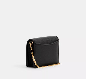 Mini Wallet On A Chain In Black