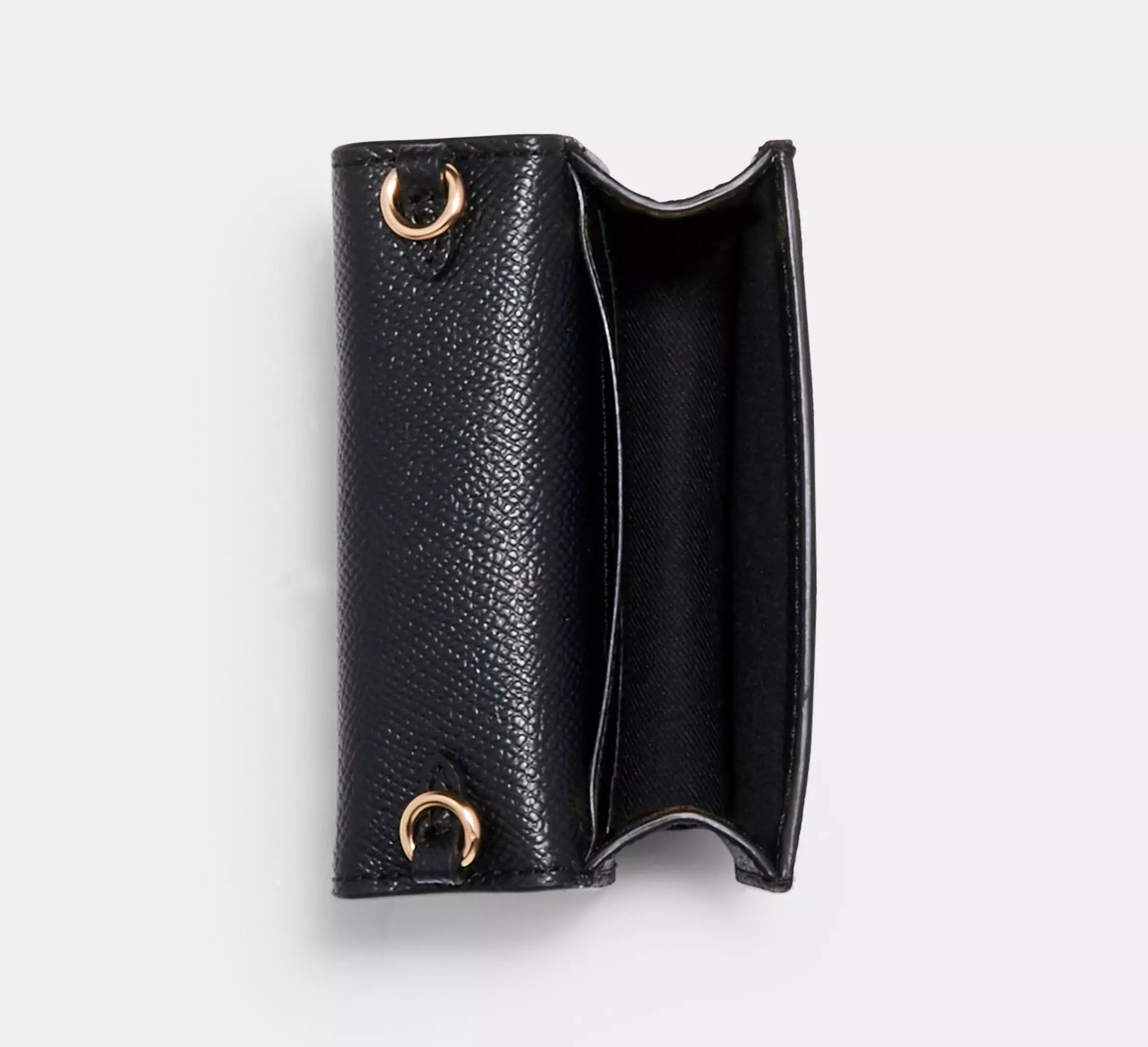 Mini Wallet On A Chain In Black