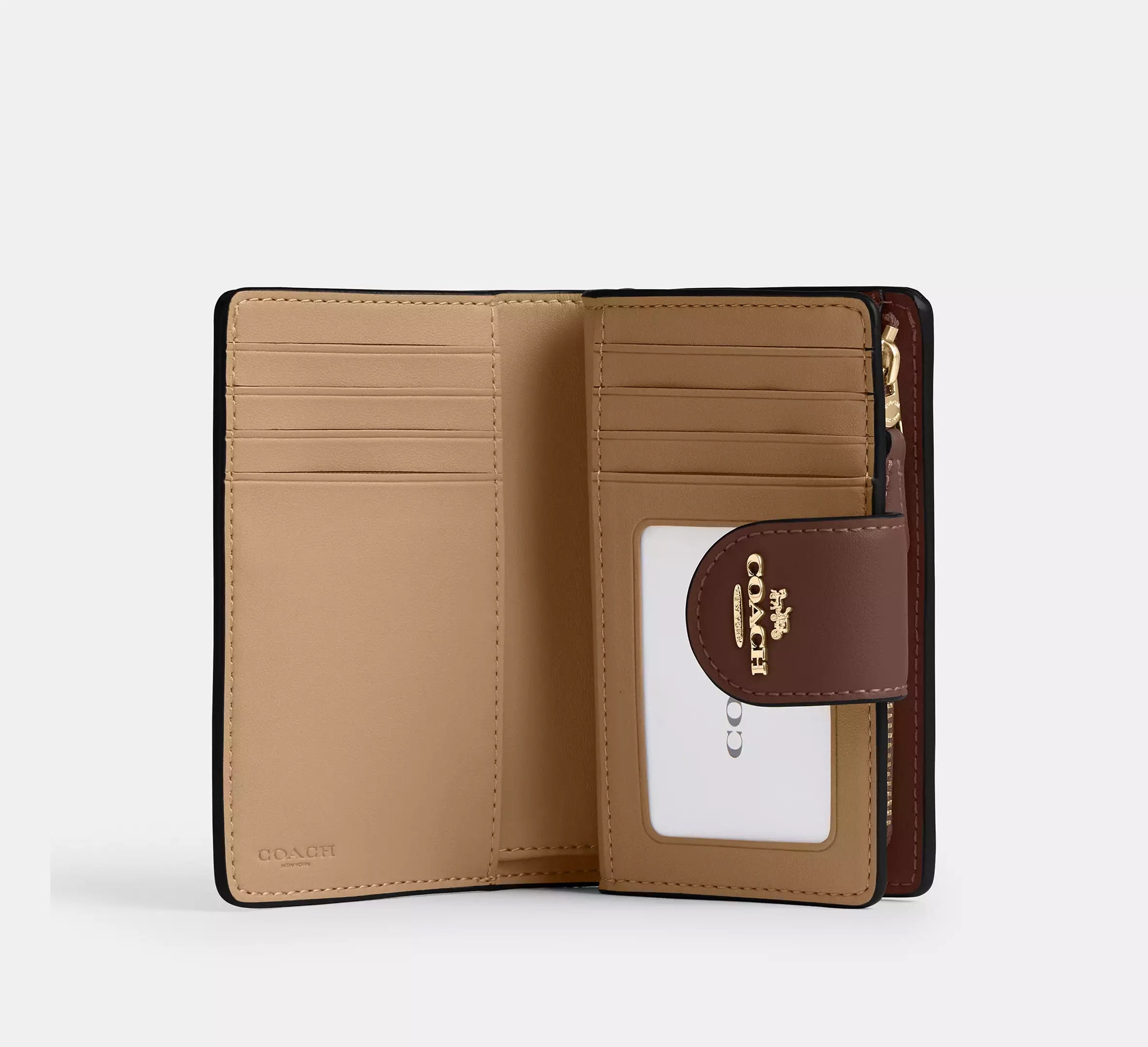 Medium signature canvas corner zip wallet