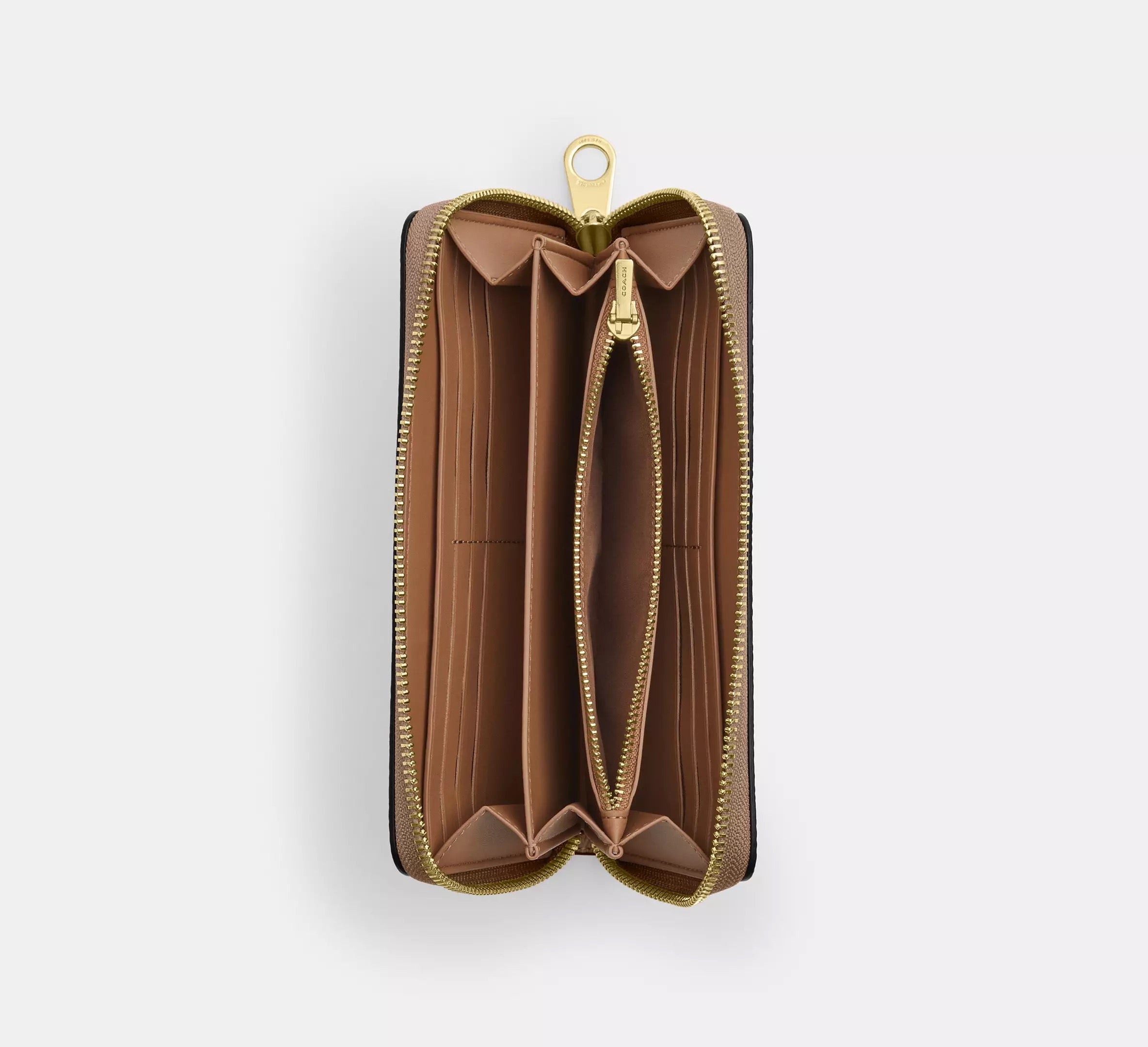 Long Zip Around Wallet In Signature Canvas