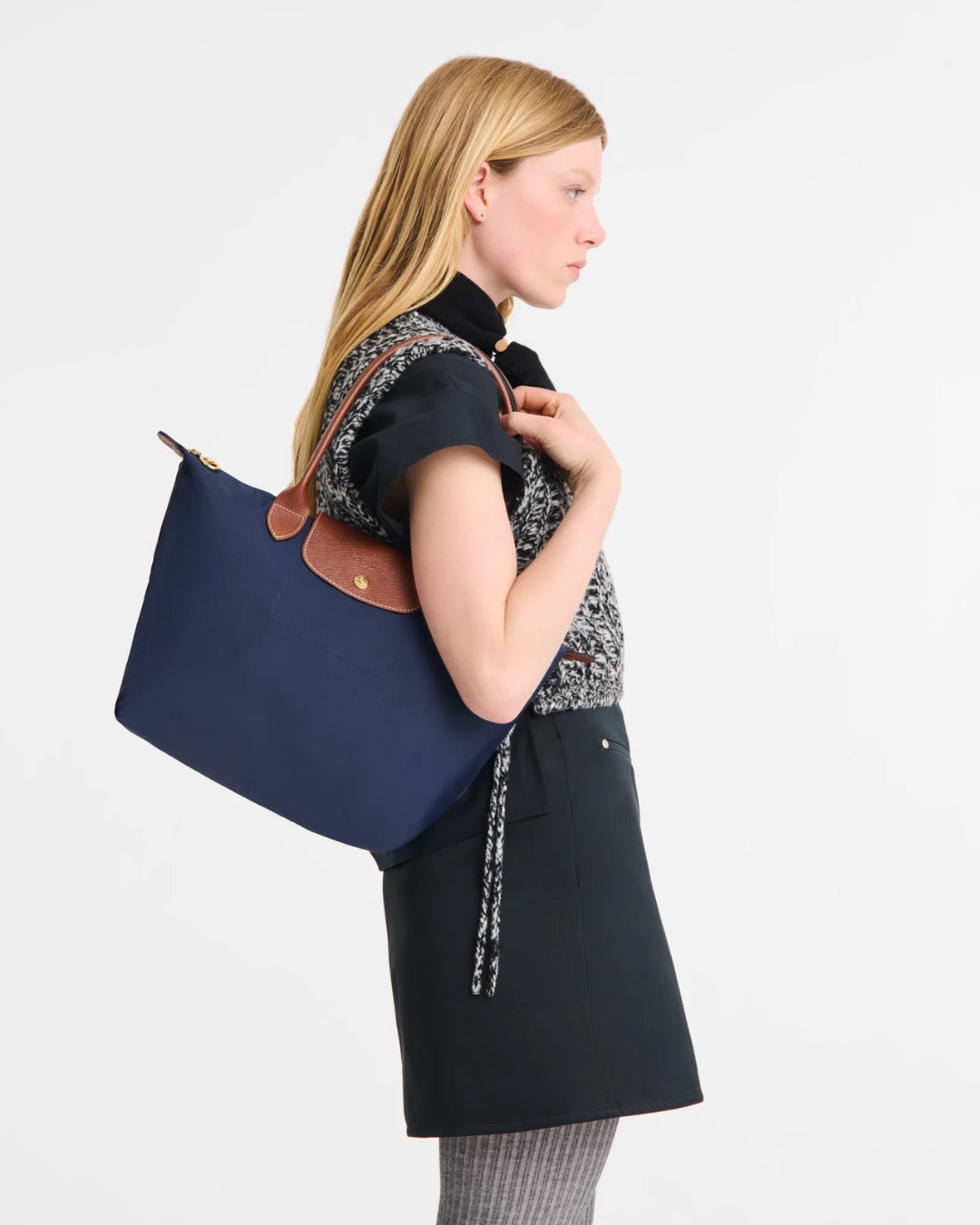 Longchamp Le Pliage Original M Tote Bag Navy