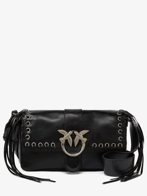 Soft Love Slouchy Fringe Shoulder Bag / Black