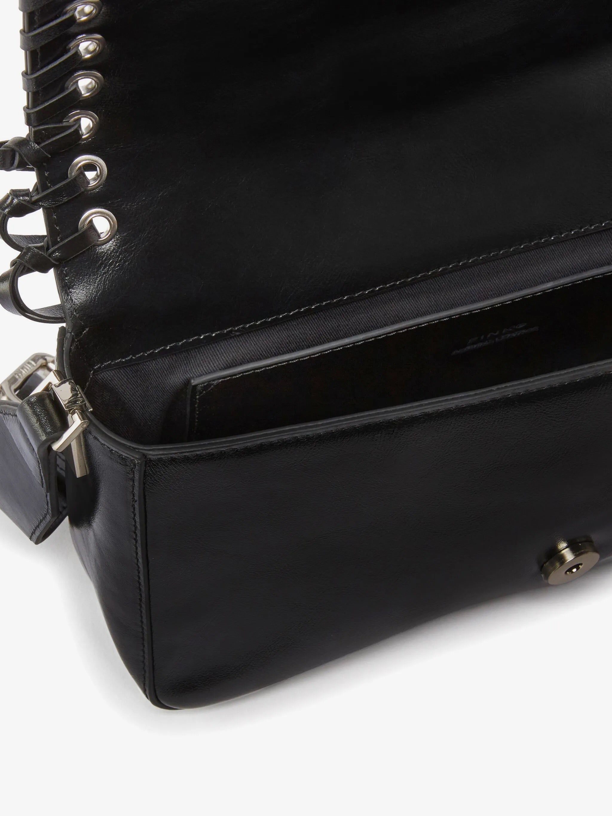 Soft Love Slouchy Fringe Shoulder Bag / Black