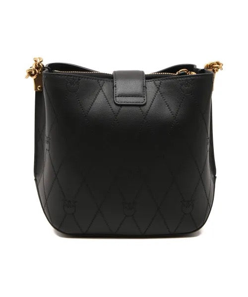 Leather bucket bag LOVE BUCKET WAVE LOGO
